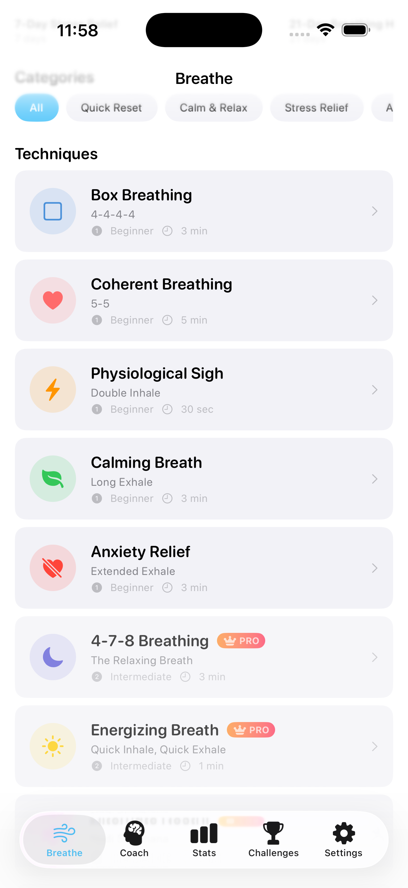 BreathePause breathing techniques